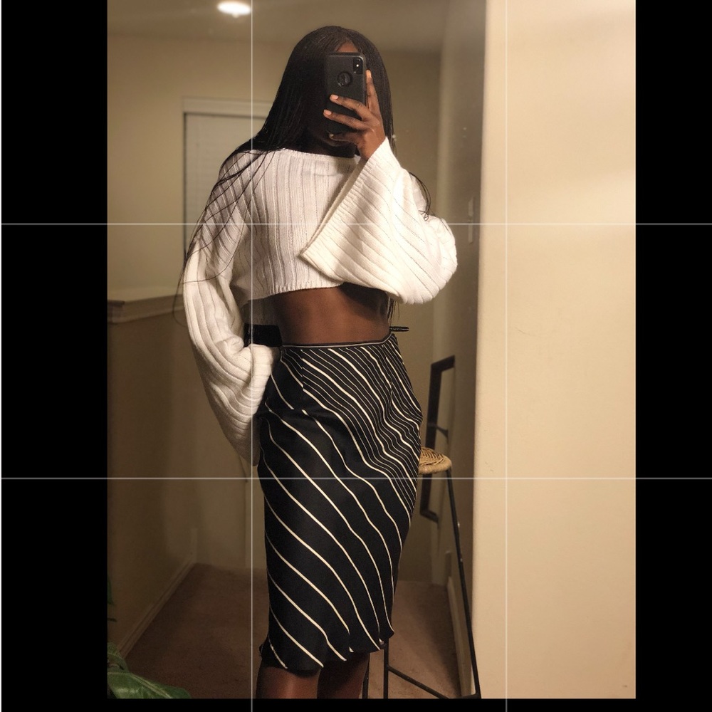 The limited silk skirt